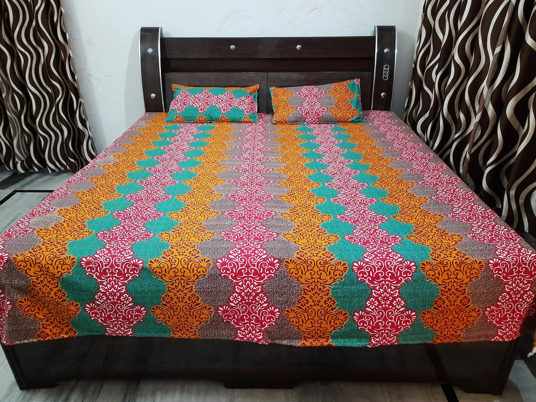 Bajaj New Design Multicolor Bedsheet