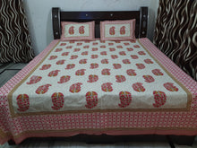Load image into Gallery viewer, Multicolors Jaipuri Double Bedsheet With Two Pillow Covers
