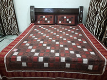 Load image into Gallery viewer, New Jaipuri Dark Multicolor Double Bedsheet With Two Pillow Covers
