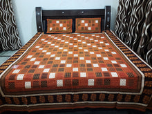 Load image into Gallery viewer, New Jaipuri Dark Multicolor Double Bedsheet With Two Pillow Covers
