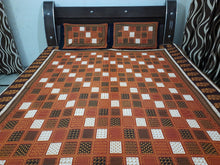 Load image into Gallery viewer, New Jaipuri Dark Multicolor Double Bedsheet With Two Pillow Covers
