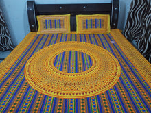 Load image into Gallery viewer, New Jaipuri Bright Colors Double Bedsheet With Two Pillow Covers
